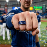 Tampa Bay Rays Ring | Blue & Silver | Customizable