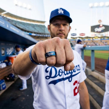 LA Dodgers Ring | Blue & Silver | Wedding Band