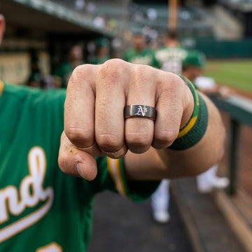 Oakland A's Ring | Black & Green | Customizable