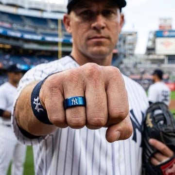 New York Yankees Ring | Blue Wedding Band | Customizable