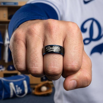 LA Dodgers Ring | Black & Blue | Customizable