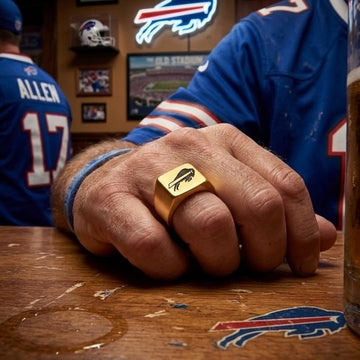 Buffalo Bills Ring | Gold Signet Ring | Customizable