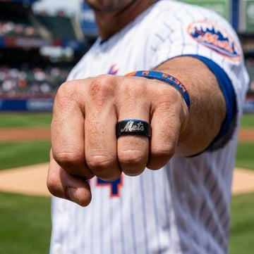 NY Mets Ring | Black & Blue | Customizable