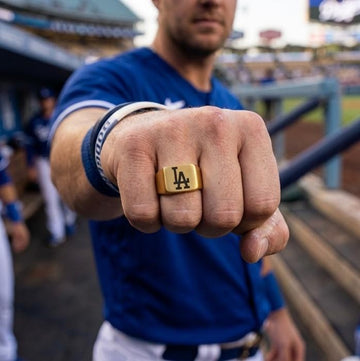 LA Dodgers Ring | Gold Signet Ring | Customizable