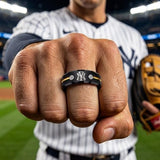New York Yankees Ring | Black & Gold | Customizable
