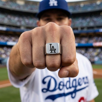LA Dodgers Ring | Silver Signet Ring | Customizable
