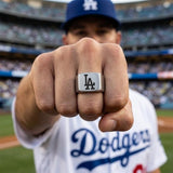 LA Dodgers Ring | Silver Signet Ring | Customizable
