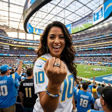 Los Angeles Chargers Ring | Silver | Customizable