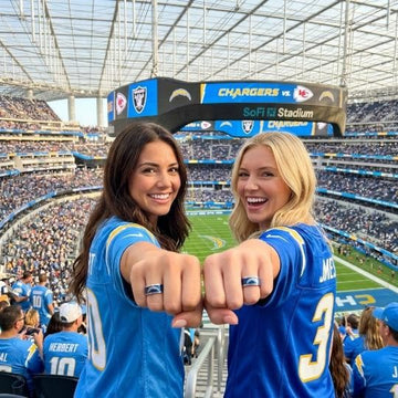 Los Angeles Chargers Ring | Blue & Silver | Customizable
