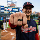 Cleveland Guardians Ring | Black & Silver | Customizable