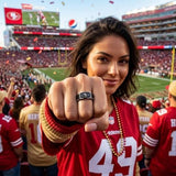 San Francisco 49ers Ring | Black & Silver