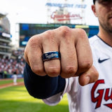 Cleveland Guardians Ring | Blue & Silver | Customizable