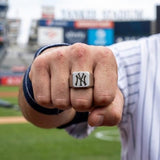 New York Yankees Ring | Silver Signet Ring | Customizable