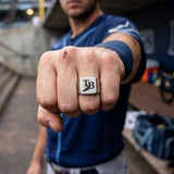 Tampa Bay Rays Ring | Silver Signet Ring | Customizable