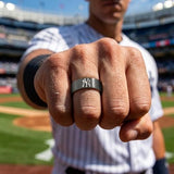 New York Yankees Ring | Grey & Rose Gold | Customizable