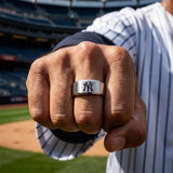 New York Yankees Ring | Silver | Customizable