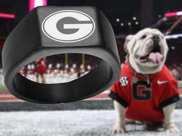 Georgia Bulldogs Ring | Black | Sizes 8-12 | Customizable