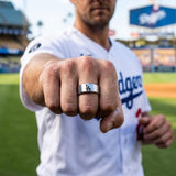 LA Dodgers Ring | Silver Wedding Ring | Customizable