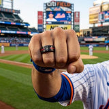 NY Mets Ring | Black & Red CZ | Customizable