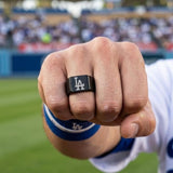 LA Dodgers Ring | Black Signet Ring | Customizable