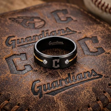 Cleveland Guardians Ring | Black & Gold | Customizable