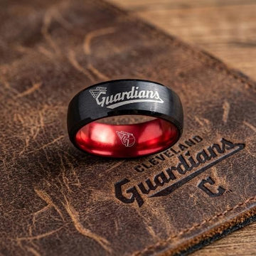 Cleveland Guardians Ring | Black & Red | Customizable