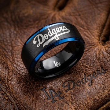 LA Dodgers Ring | Black & Blue | Customizable