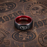 San Francisco 49ers Ring | Black & Red | Customizable
