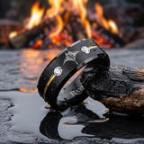 Tampa Bay Rays Ring | Black & Gold CZ | Customizable