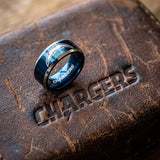 Los Angeles Chargers Ring | Blue & Silver | Customizable