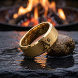 Oakland A's Ring | Brushed Gold | Customizable