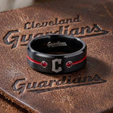 Cleveland Guardians Ring | Black & Red | Customizable