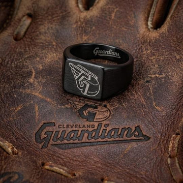 Cleveland Guardians Signet Ring | Black | Customizable