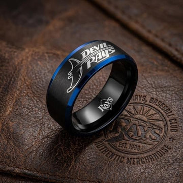 Tampa Bay Rays Ring | Black & Blue | Customizable