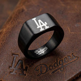 LA Dodgers Ring | Black Signet Ring | Customizable