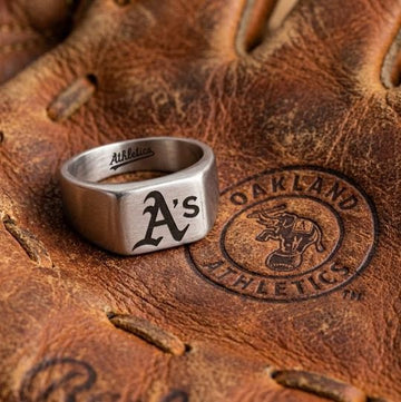 Oakland A's Ring | Silver Signet Ring | Customizable