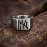 New York Yankees Ring | Silver Signet Ring | Customizable