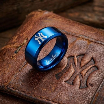 New York Yankees Ring | Blue Wedding Band | Customizable