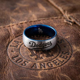 LA Dodgers Ring | Silver & Blue | Customizable