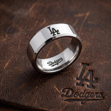 LA Dodgers Ring | Silver Wedding Ring | Customizable