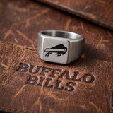 Buffalo Bills Ring | Silver Signet Ring | Customizable