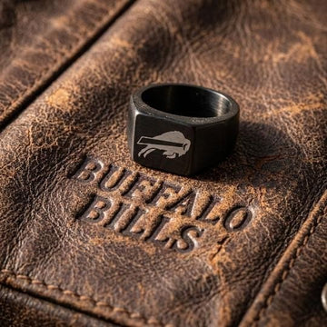 Buffalo Bills Ring | Black Signet Ring | Customizable