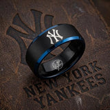 New York Yankees Ring | Black & Blue | Customizable