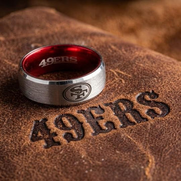 49ers Ring | Silver & Red | Customizable