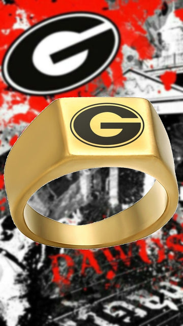 Georgia Bulldogs Ring Bulldogs Logo Ring Gold #uga #bulldogs