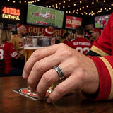 49ers Ring | Silver Wedding Ring | Customizable