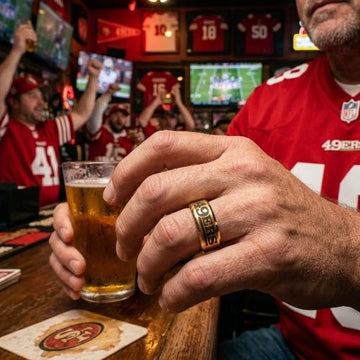 49ers Ring | Gold Wedding Ring | Sizes 6-13