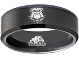 Georgia Bulldogs Ring Matte Black Wedding Band | Sizes 6 - 13 #uga #dawgs #georgia