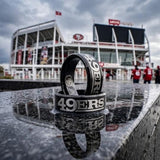 49ers Ring | Black Wedding Ring | Sizes 6-13
