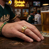 Oakland A's Ring | Gold Signet Ring | Customizable